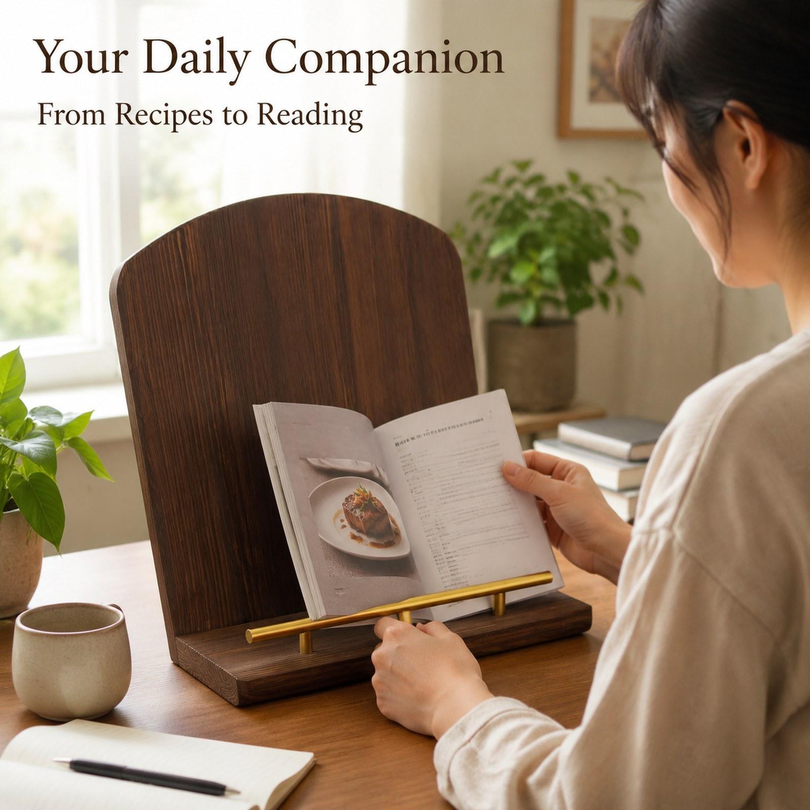 Home Cooking Recipe - Supporto in Legno per Libri di