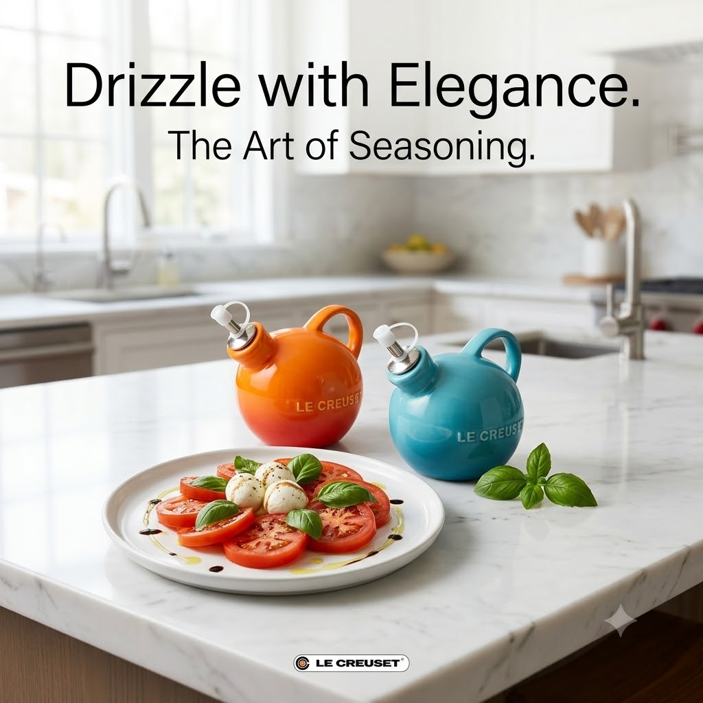 Home Cooking Oil - Le Creuset Set di 2 Dispenser