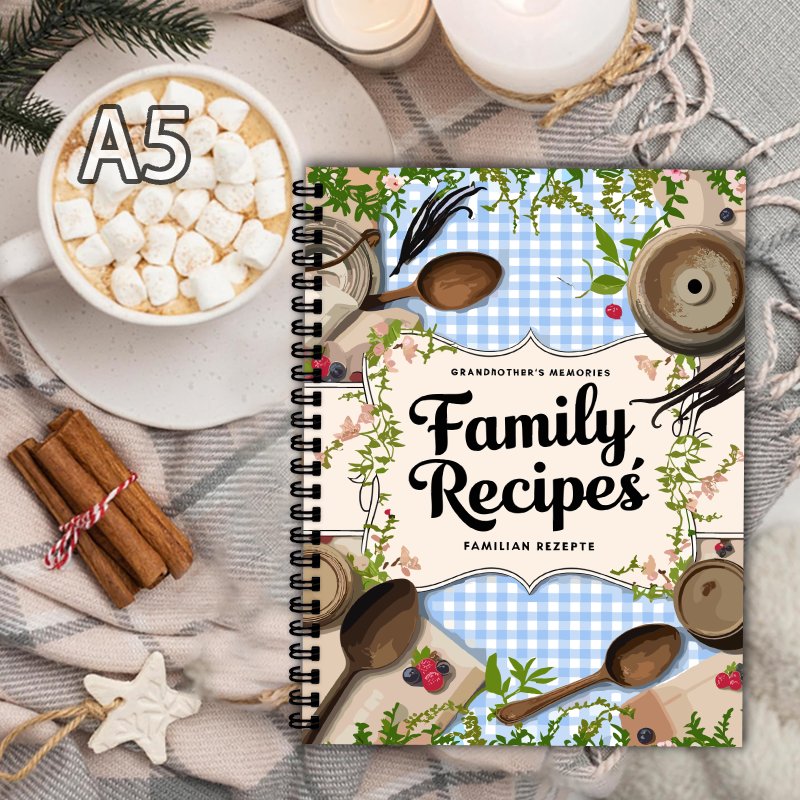 Ricettario A5, Griglia Blu, De - Home Cooking Recipe recensione e prezzo